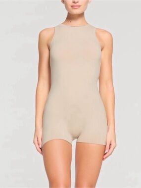 Skims Raw Edge Romper M